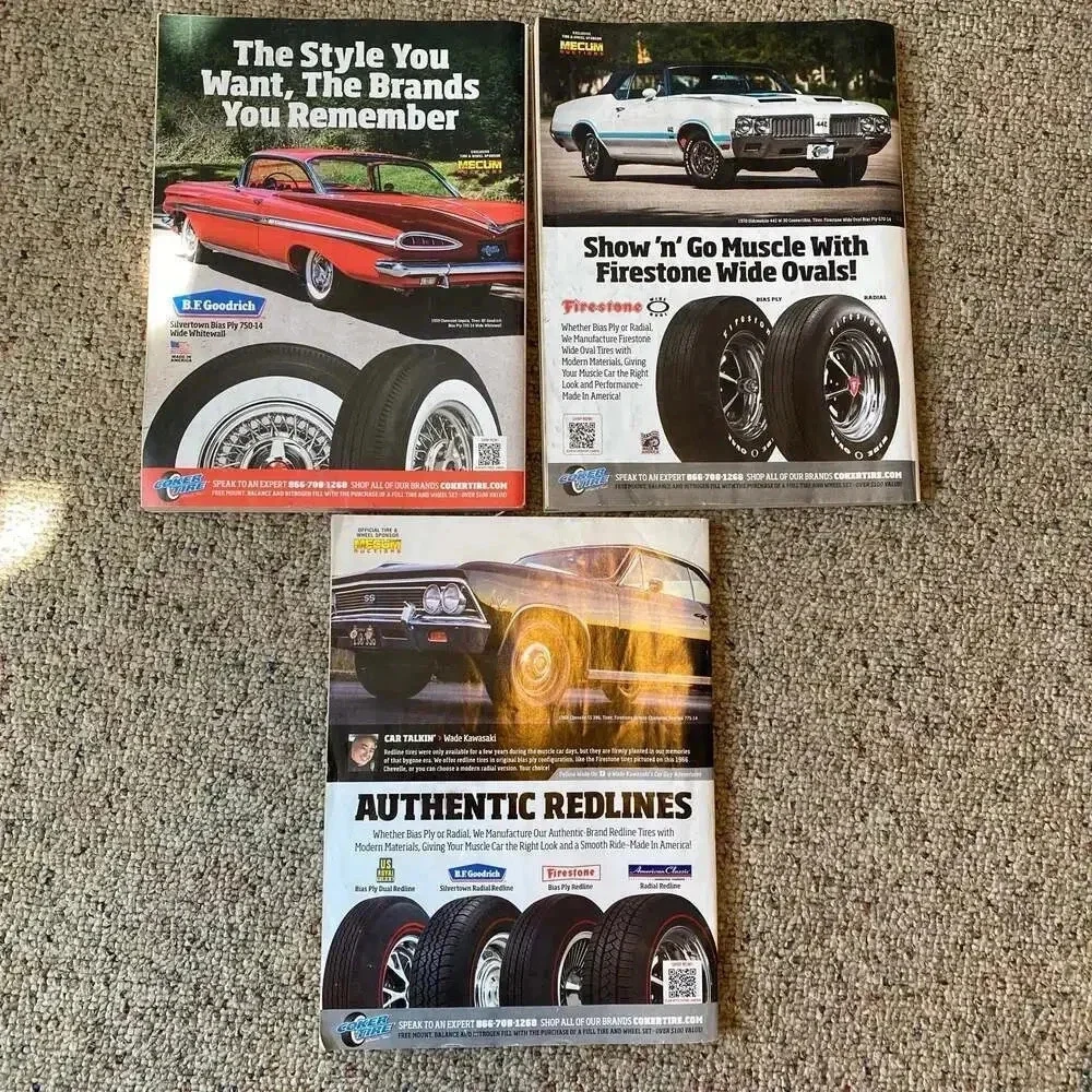 Vintage Hemmings Motor News Magazines 3 Pieces Lot